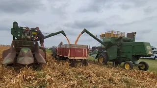 Half Century Of Farm Progress 2023 Ear Corn Picking & Shelling Field Action!!