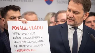 Matovič: Vládu povalili mafia - Smer a Hlas, fašisti - ĽSNS a Republika, SaS, PS a kúpení poslanci