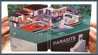 PARASITE - LIMITED DEBOSSED 4K/BLU-RAY/DVD STEELBOOK UNBOXING - 기생충 | GISAENGCHUNG