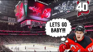 JACK HUGHES FIRST CAREER NHL HAT TRICK!!! | New Jersey Devils vs. Washington Capitals | Vlog |