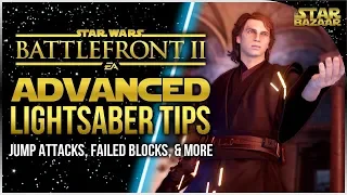 Why Your Block Fails, Jump Attacks | Advanced Lightsaber Tips | Battlefront 2 Tips