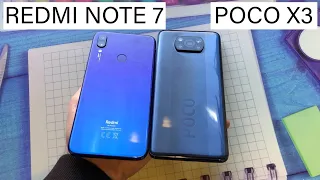 Poco x3 vs  Redmi note 7 сравнение