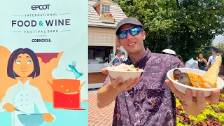 Epcot Food & Wine Festival 2023 Trying NEW Food Items! | Disney World Vlog