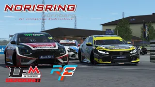 rFactor2 | p15 to p4 | LFM Honda Civic BTCC@Norisring