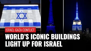 From Opera House To Eiffel Tower, World-Famous Structures Illuminated In Colors Of Israeli Flag