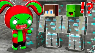 How JJ and Mikey Became DIAMOND ORE And Escape From Zombie Maizen Rabbit ? - (Maizen)