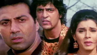 Sunny Deol heart-Broken by Neelam & Chunky's Relationship - Bollywood Movie Scene | Kasam