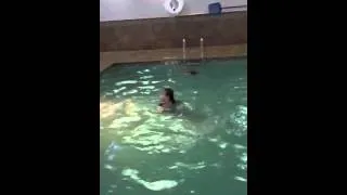 Anna swimming