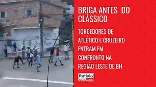 TORCEDORES DO ATLÉTICO E DO CRUZEIRO BRIGAM ANTES DO CLÁSSICO NA REGIÃO LESTE DE BH