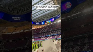 Himno de la UEFA Champions League para la semis de vuelta en el Bernabéu vs el Bayern. #halamadrid