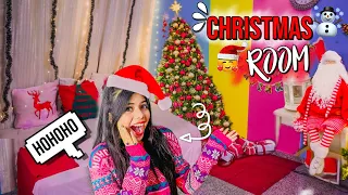 Transforming my ROOM in 24 hours for CHRISTMAS🎅/ WINTER *extreme room makeover* ❄☃️