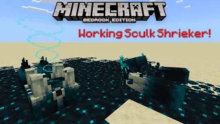 How to get a Working Sculk Shrieker in Minecraft Bedrock Edition