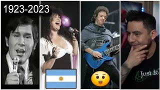 🇲🇽 reacciono a la MUSICA DE ARGENTINA MAS ESCUCHADA EN CADA AÑO 1923-2023 🇦🇷