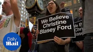 Anti-Kavanaugh protesters march on Trump Tower