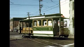 San Francisco cable cars in the 1950's and 1960's [HD]