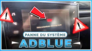 Anti-pollution Fault: STARTING FORBIDDEN 🚫 - failure of the AdBlue system