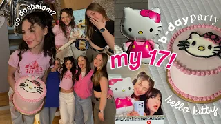 MOJA SIEDEMNASTKA! 🎂 impreza urodzinowa, przygotowania, prezenty, hello kitty vibe & tort 😽| vlog