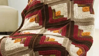 Crochet Comfort Log Cabin Throw | EASY | The Crochet Crowd