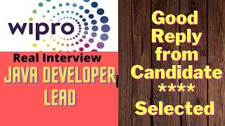 Java developer lead interview recording Wipro, java question and answer