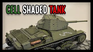 Italeri 1/35 P26/40 Italian Heavy Tank, Cell Shaded Project
