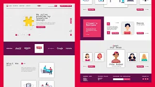 Free Website PSD Template for Design Agency