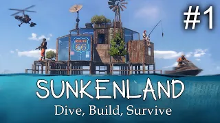 SUNKENLAND - Supervivencia en el Mar - Primer Contacto - Gameplay Español #1