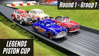 DOC HUDSON IS BACK | Disney Cars Legends Piston Cup | Round 1 - Group 1