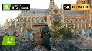 [5K] Assassin's Creed Unity [Ultrawide] 2023 NEXT-GEN Ray Tracing MOD RTX 4090 Ryzen 5800X3D