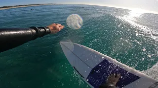 Gold Coast surfing Gopro POV Main Beach, Surfers Paradise - fun waves in crystal clear water 10/6/23