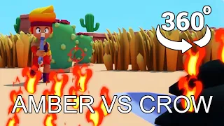 BRAWL STARS 360° Video - Amber Vs Crow