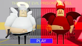 Demon vs Angel BARRY'S PRISON RUN Obby New Update Roblox - All Bosses Battle FULL GAME #roblox