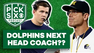 BRIAN FLORES FIRED, DOLPHINS COACHING CANDIDATES: WOULD JIM HARBAUGH MAKE SENSE IN MIAMI?