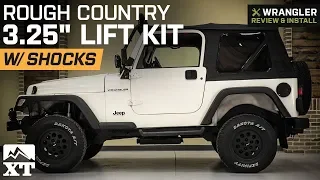 Jeep Wrangler TJ Rough Country 3.25" Lift Kit w/ Shocks (1997-2002 2.5L) Review & Install