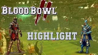 How to skill a rookie tomb guardian - Blood Bowl 2 Highlight (the Sage)