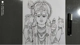 how to draw lord vishnu,lord vishnu drawing,how to draw lord narayan,how to draw lord krishna