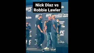 Nick Diaz vs Robbie Lawler face off | UFC 266