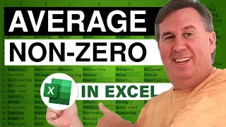 Excel - How to Average a Range of Numbers Excluding Zeros (Dueling Excel) - Episode 1030