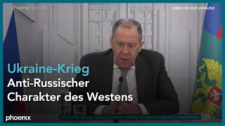 Sergej Lawrow zum Krieg in der Ukraine am 28.03.22