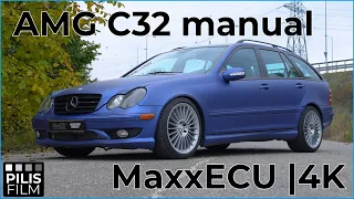 MaxxECU Mercedes Benz C32 AMG manual swap | 4K  //English subtitle