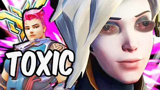 Toxic Teammate Flames Healers For Carrying in Top 500! | Overwatch 2