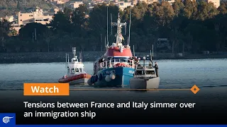 Tensions between France and Italy simmer over an immigration ship