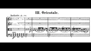 Alexander Glazunov - "Orientale" for String Quartet (Bartje's choice)