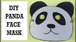 HOW TO MAKE A PANDA FACE MASK... FOR KIDS SIMPLE EASY