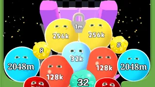 Into The Crowd | Noob vs Pro vs Hacker in into the crowd jelly 2048 Levels Gameplay Mobile part 3