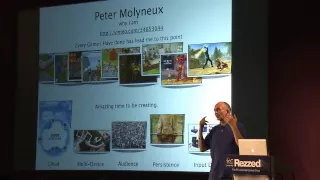 Peter Molyneux Rezzed Session