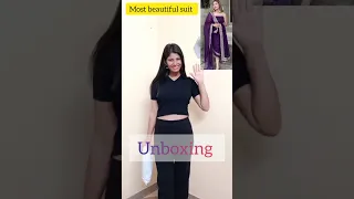 *Viral*🤑TRENDING Suit 🤩from @Meesho UNBOXING #shorts #youtubeshorts #fashion #unboxing #trending