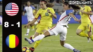 USA vs Romania 8 - 1 All Goals & Highlights | November 10, 2016