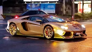 ランボルギーニが東京をハロウィンパレード❗️／Lamborghini Halloween parade in Tokyo. Aventador Huracan Gallardo