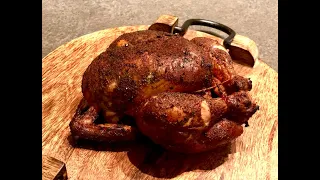 How to roast a chicken with crispy skin on a Pit Boss 820FB