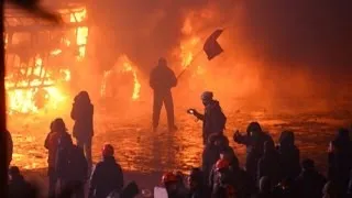 УНИКАЛЬНЫЕ КАДРЫ Пекло на Грушевського, Евромайдан 2014